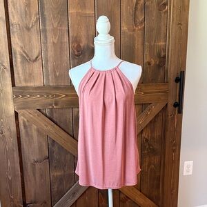 Elegant Pink Halter Top